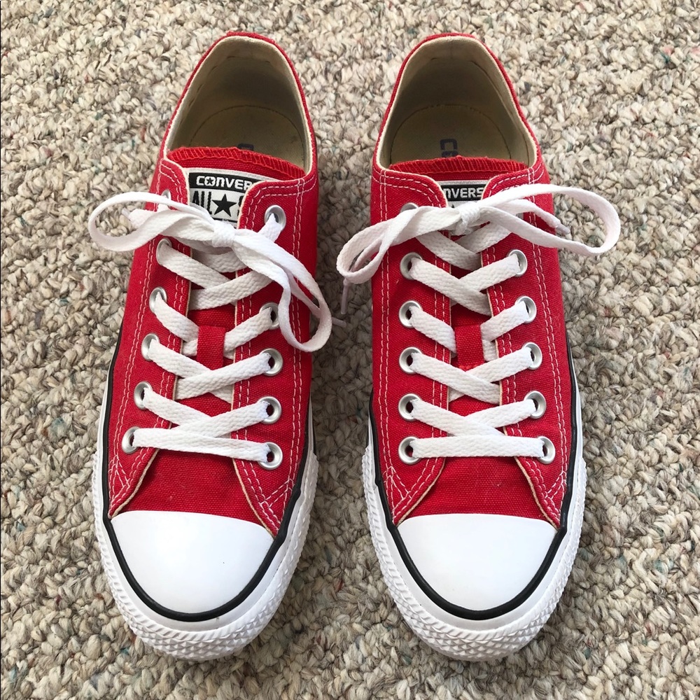 Red Converse Chuck Taylor All Star Low Top